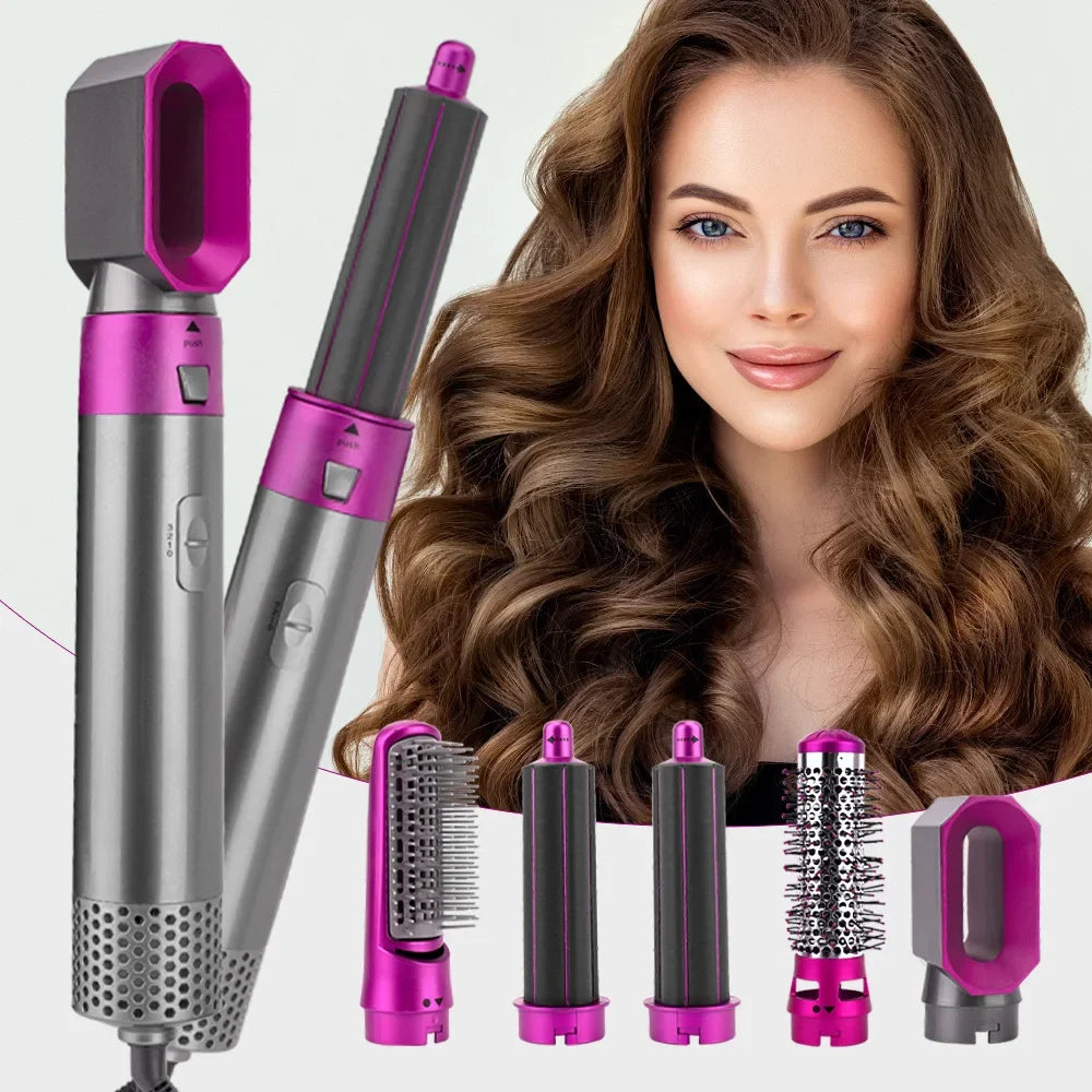 5-in-1 Hot Air Hair Dryer Brush – Effortless Styling at Home
