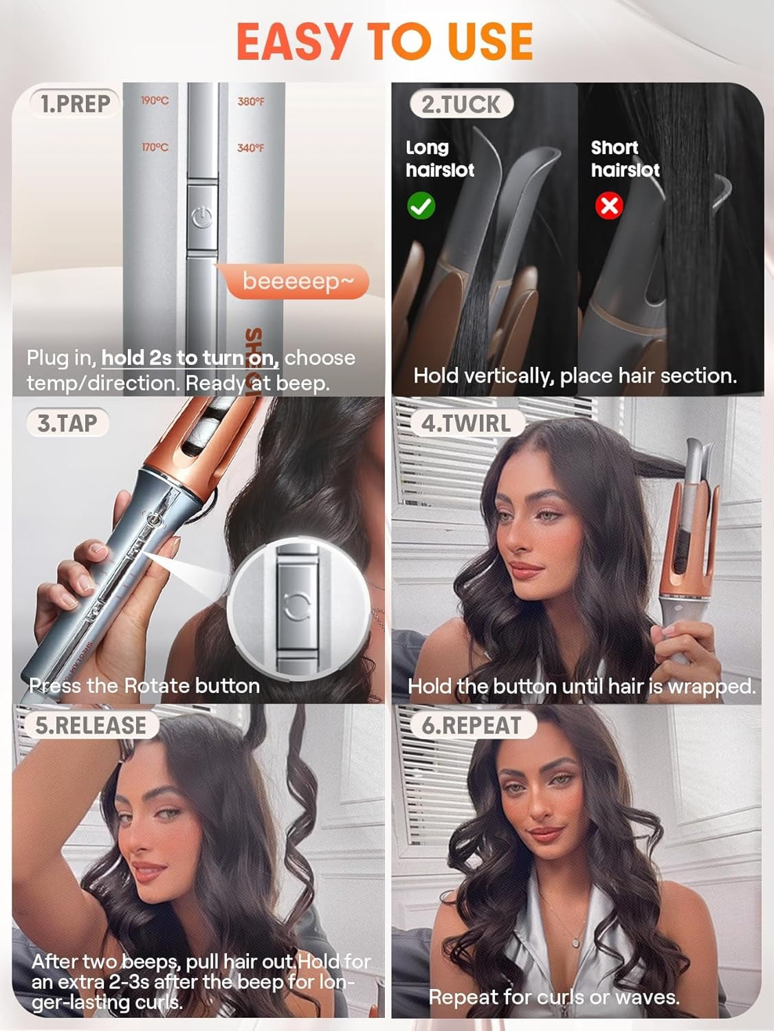 Automatic Curling Iron – Effortless Salon-Quality Curls in Seconds